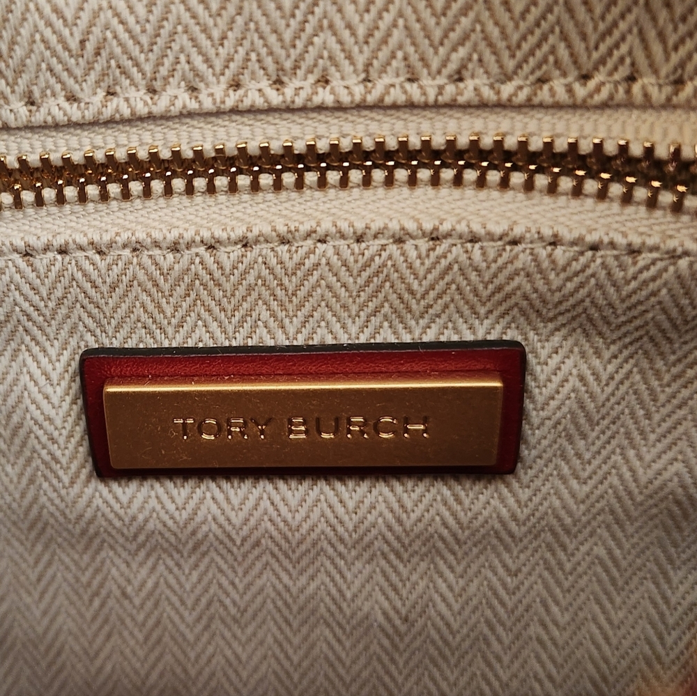 Tory Burch Kira Chevron Camera Bag ~REDSTONE **NEW - Picture 8 of 14